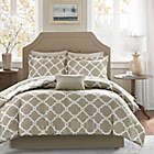 Alternate image 0 for Madison Park Essentials Merritt 9-Piece Reversible King Comforter Set in Taupe