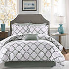 Alternate image 2 for Madison Park Essentials Merritt 9-Piece Reversible Queen Comforter Set in Grey