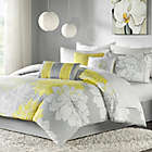 Alternate image 1 for Madison Park Lola 7-Piece King Comforter Set in Yellow/Grey