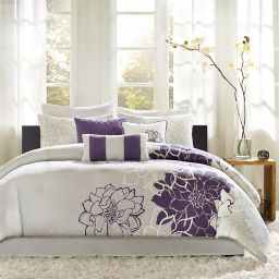 Madison Park Lola 6-Piece Twin/Twin XL Comforter Set in Purple