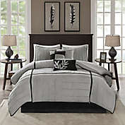Madison Park Connell 7-Piece King Comforter Set in Grey
