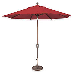 SimplyShade&reg; Catalina 9-Foot Octagon Aluminum Tilt Umbrella in Sunbrella&reg; Jockey Red