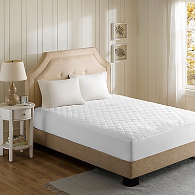 Beautyrest&reg; Cotton Blend Heated Twin Mattress Pad. View a larger version of this product image.