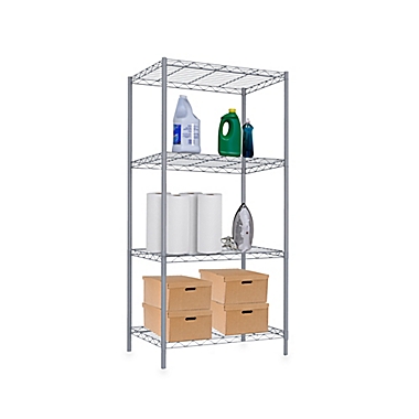 Home Basics&reg; 4-Tier Wire Shelf. View a larger version of this product image.
