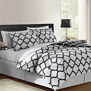 VCNY Galaxy 6-Piece Reversible King Comforter Set in Black/White. View a larger version of this product image.