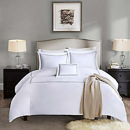 Madison Park Signature 1000-Thread-Count Embroidered 5-Piece Full/Queen Comforter Set in Grey