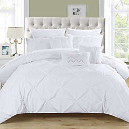 Chic Home Salvatore 10-Piece Queen Comforter Set in White