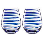 Alternate image 0 for kate spade new york Charlotte Street&trade; Stemless Wine Glasses (Set of 2)