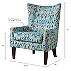 Alternate image 3 for Madison Park Carissa Shelter Wing Chair in Blue/Yellow