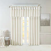 Madison Park Emilia 84-Inch Twist Tab Window Curtain Panel in White (Single)