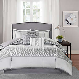 Madison Park® Bennett 7-Piece Queen Comforter Set in Grey