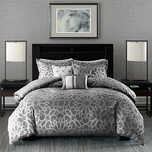 The Pillow Collection Carlow Geometric Bedding Sham Blue Standard/20 x 26, 