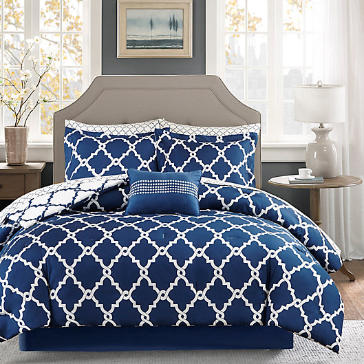 Alternate image 1 for Madison Park Essentials Merritt 9-Piece Reversible Comforter Set