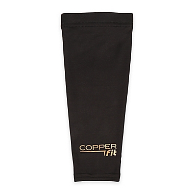 Copper Fit&reg; Copper Infused Medium Elbow Sleeve in Black. View a larger version of this product image.