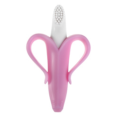Baby Banana&reg; Training Toothbrush for Infants in Pink/White. View a larger version of this product image.