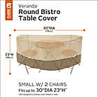 Alternate image 2 for Classic Accessories&reg; Veranda 30-Inch Outdoor Round Bistro Table with 2 Chairs Cover