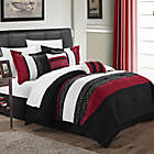 Alternate image 0 for Chic Home Coralie 10-Piece Queen Comforter Set in Black