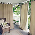 Alternate image 5 for Elrene Matine 95-Inch Indoor/Outdoor Tab Top Window Curtain Panel in Taupe (Single)
