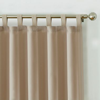 Elrene Matine 95-Inch Indoor/Outdoor Tab Top Window Curtain Panel in Taupe (Single). View a larger version of this product image.