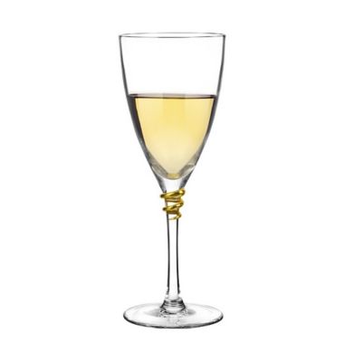 Qualia Helix Gold Wine Glasses (Set of 4). View a larger version of this product image.
