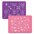 Alternate image 0 for Brinware ABC & 123 Silicone Placemat Set in Pink/Purple (Set of 2)