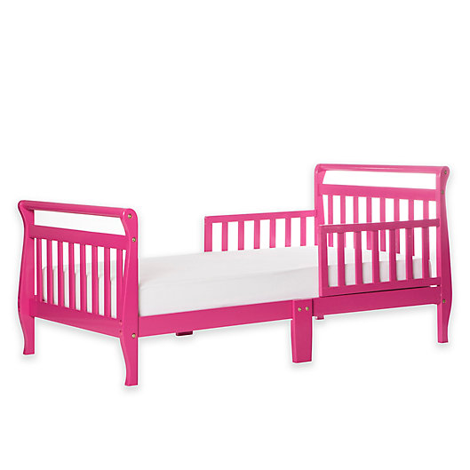 Alternate image 1 for Dream On Me Sleigh Toddler Bed in Fuchsia