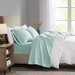 Madison Park 3M Microcell Full Sheet Set in Seafoam