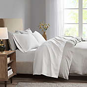 Madison Park 3M Microcell California King Sheet Set in White