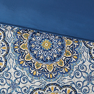Madison Park Tangiers King/California King 2-in1 Duvet Cover Set in Blue. View a larger version of this product image.