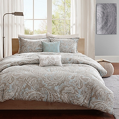 Madison Park Ronan King/California King Duvet Cover Set in Blue. View a larger version of this product image.