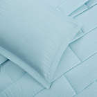 Alternate image 3 for Intelligent Design Avery Seersucker Down Alternative Twin Comforter Mini Set in Aqua