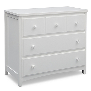 Delta Children 3-Drawer Dresser in Bianca. View a larger version of this product image.