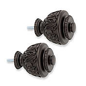 Cambria Premier Square Birdcage Orb Finial in Oil Rubbed Bronze Set of Two 