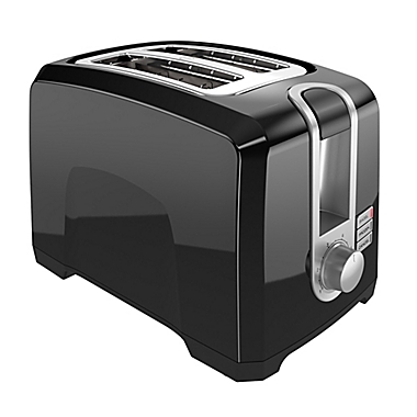 Black & Decker&trade; 2-Slice Toaster in Black. View a larger version of this product image.