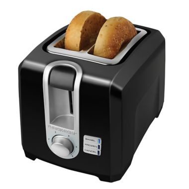 Black & Decker&trade; 2-Slice Toaster in Black. View a larger version of this product image.