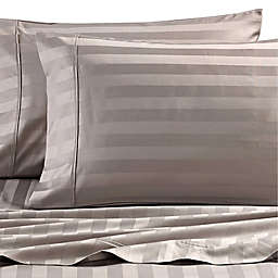 Wamsutta® Dream Zone® Stripe PimaCott® Twin Sheet Set in Grey