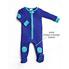 Alternate image 2 for baby deedee&reg; Size 12-18M Quilted Sleepsie&reg; Footed Pajama in Peacock