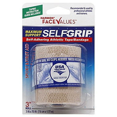 Harmon&reg; Face Values&trade; 3-Inch Selfgrip&reg; Athletic Tape Bandage in Beige. View a larger version of this product image.