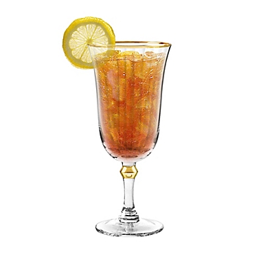 Qualia Salem Iced Tea Glasses in Gold (Set of 4). View a larger version of this product image.