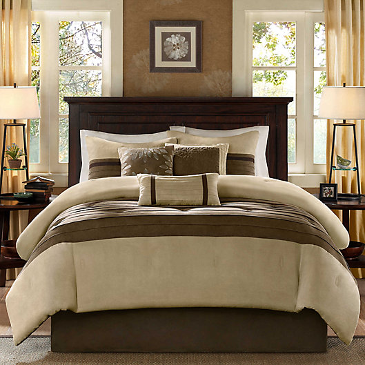 Alternate image 1 for Madison Park® Palmer 7-Piece Queen Comforter Set in Natural