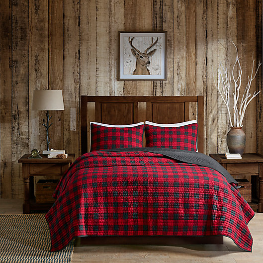 Alternate image 1 for Woolrich® Check 3-Piece Reversible Quilt Set