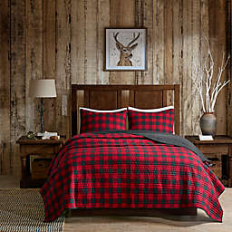 Woolrich® Check 3-Piece Reversible Full/Queen Quilt Set in Red