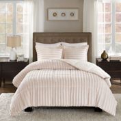 Madison Park Duke Faux Fur 3-Piece Comforter Set