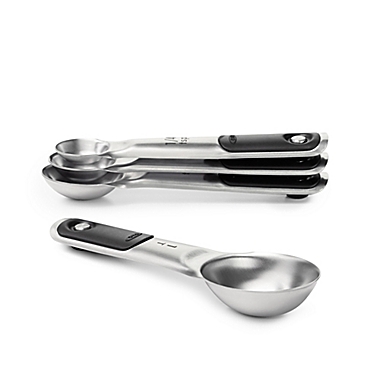 OXO 8-Piece Stainless Steel Measuring Cup/Spoon Set. View a larger version of this product image.