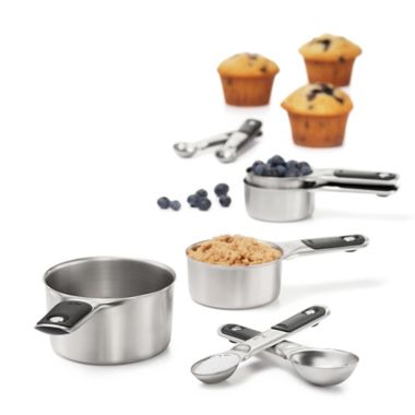 OXO 8-Piece Stainless Steel Measuring Cup/Spoon Set. View a larger version of this product image.