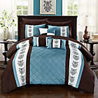 Alternate image 0 for Chic Home Adam 8-Piece Twin Comforter Set in Brown