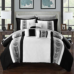 Chic Home Adam 10-Piece King Comforter Set in White