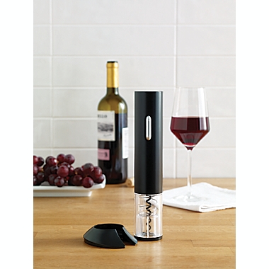Our Table&trade; Auto Wine Opener in Black. View a larger version of this product image.