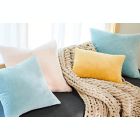 Alternate image 1 for Studio 3B&trade; Velvet 24-Inch Square Throw Pillow