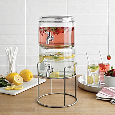 Our Table&trade; 2-Gallon Double Beverage Dispenser with Stand. View a larger version of this product image.